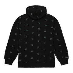 Las Vegas Raiders Allover Print Fleece Pullover Hoodie - Black Hoodies