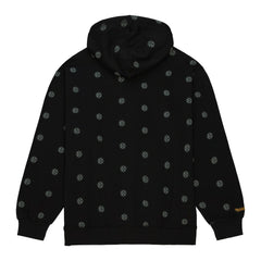 Pittsburgh Steelers Allover Print Fleece Pullover Hoodie - Black Hoodies