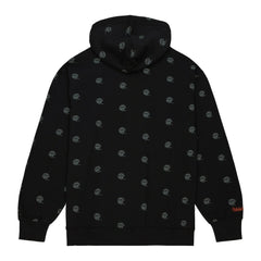 Cincinnati Bengals Allover Print Fleece Pullover Hoodie - Black Hoodies