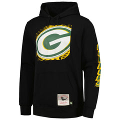 Green Bay Packers Gridiron Classics Big Face 7.0 Pullover Hoodie - Black Hoodies