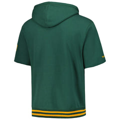 Green Bay Packers Pre-Game Short Sleeve Pullover Hoodie - Green Hoodies