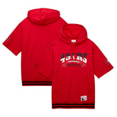 San Francisco 49ers Pre-Game Short Sleeve Pullover Hoodie - Scarlet Hoodies