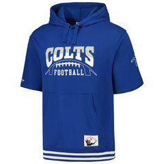 Indianapolis Colts Pre-Game Short Sleeve Pullover Hoodie - Royal Hoodies