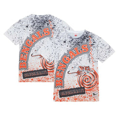 Cincinnati Bengals Team Burst Sublimated T-Shirt - White T-shirts