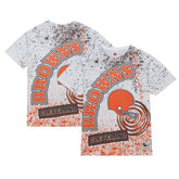 Cleveland Browns Team Burst Sublimated T-Shirt - White T-shirts