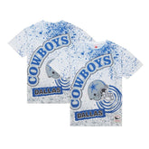 Dallas Cowboys Team Burst Sublimated T-Shirt - White T-shirts