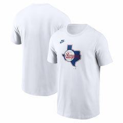 Texas Rangers Nike Cooperstown Collection Logo T-Shirt - White T-shirts
