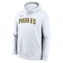 San Diego Padres Nike Dri-Fit Club Hoodie - White Hoodies