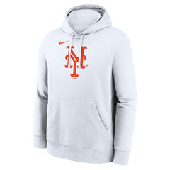 New York Mets Nike Logo Club Hoodie - White Hoodies