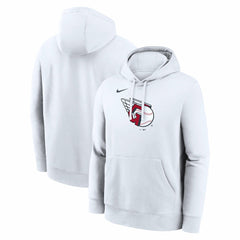 Cleveland Guardians Nike Logo Club Hoodie - White Hoodies
