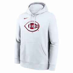 Cincinnati Reds Nike Logo Club Hoodie - White Hoodies