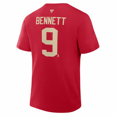 Sam Bennett Florida Panthers Fanatics 2026 NHL Winter Classic Authentic Stack Name & Number T-Shirt - Red | US 2001783840