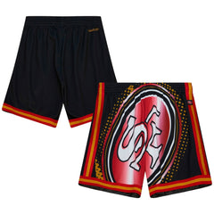 San Francisco 49ers Big Face 7.0 Fashion Shorts - Black Shorts
