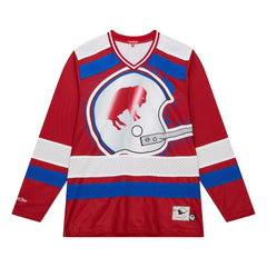 Buffalo Bills Women's Big Face 7.0 Long Sleeve Jersey T-Shirt - Red T-shirts