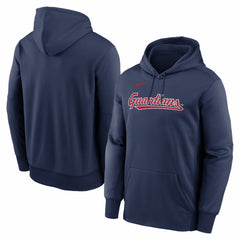 Cleveland Guardians Nike Primary Wordmark Therma Hoodie - Navy Hoodies