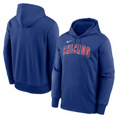 Chicago Cubs Nike Primary Wordmark Therma Hoodie - Royal Hoodies