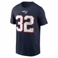 TreVeyon Henderson New England Patriots Name & Number T-Shirt - Navy T-shirts