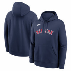 Boston Red Sox Nike Cooperstown Collection Wordmark Club Hoodie - Navy Hoodies