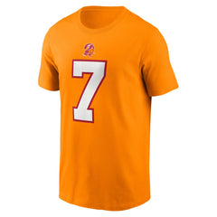 Bucky Irving Tampa Bay Buccaneers Player Name & Number T-Shirt - Orange T-shirts
