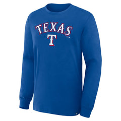 Texas Rangers Fanatics Lock-Up Legacy Long Sleeve T-Shirt - Royal T-shirts