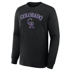 Colorado Rockies Fanatics Lock-Up Legacy Long Sleeve T-Shirt - Black T-shirts