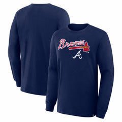 Atlanta Braves Fanatics Lock-Up Legacy Long Sleeve T-Shirt - Navy T-shirts