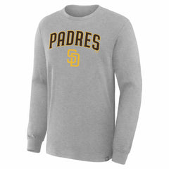 San Diego Padres Fanatics Lock-Up Legacy Long Sleeve T-Shirt - Heather Gray T-shirts