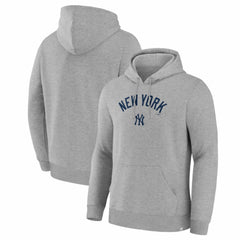 New York Yankees Fanatics Lock-Up Legacy Hoodie - Heather Gray Hoodies