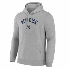 New York Yankees Fanatics Lock-Up Legacy Hoodie - Heather Gray Hoodies
