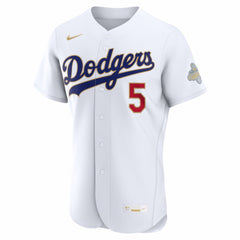 Freddie Freeman Los Angeles Dodgers Nike 2026 Gold Collection Authentic Jersey - White Jerseys