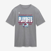 Colorado Avalanche Fanatics 2026 Stanley Cup Playoffs Vintage Tri-Blend T-Shirt - Athletic Heather Gray | US 2001794567