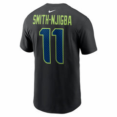 Jaxon Smith-Njigba Seattle Seahawks Carbon Name & Number T-Shirt - Black T-shirts