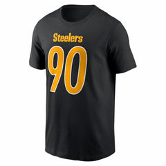T.J. Watt Pittsburgh Steelers Carbon Name & Number T-Shirt - Black T-shirts
