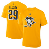 Marc-Andre Fleury Pittsburgh Penguins Fanatics Authentic Stack Name & Number T-Shirt - Gold | US 2001808242