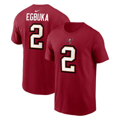 Emeka Egbuka Tampa Bay Buccaneers Player Name & Number T-Shirt - Red T-shirts