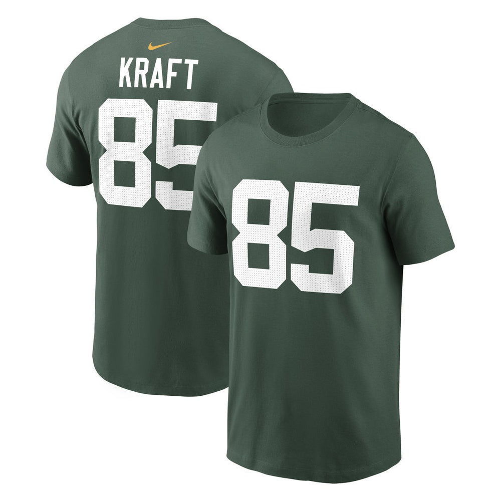 Tucker Kraft Green Bay Packers Player Name & Number T-Shirt - Green T-shirts