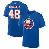 Matthew Schaefer New York Islanders Fanatics Authentic Stack Name & Number T-Shirt - Royal | US 2001819213