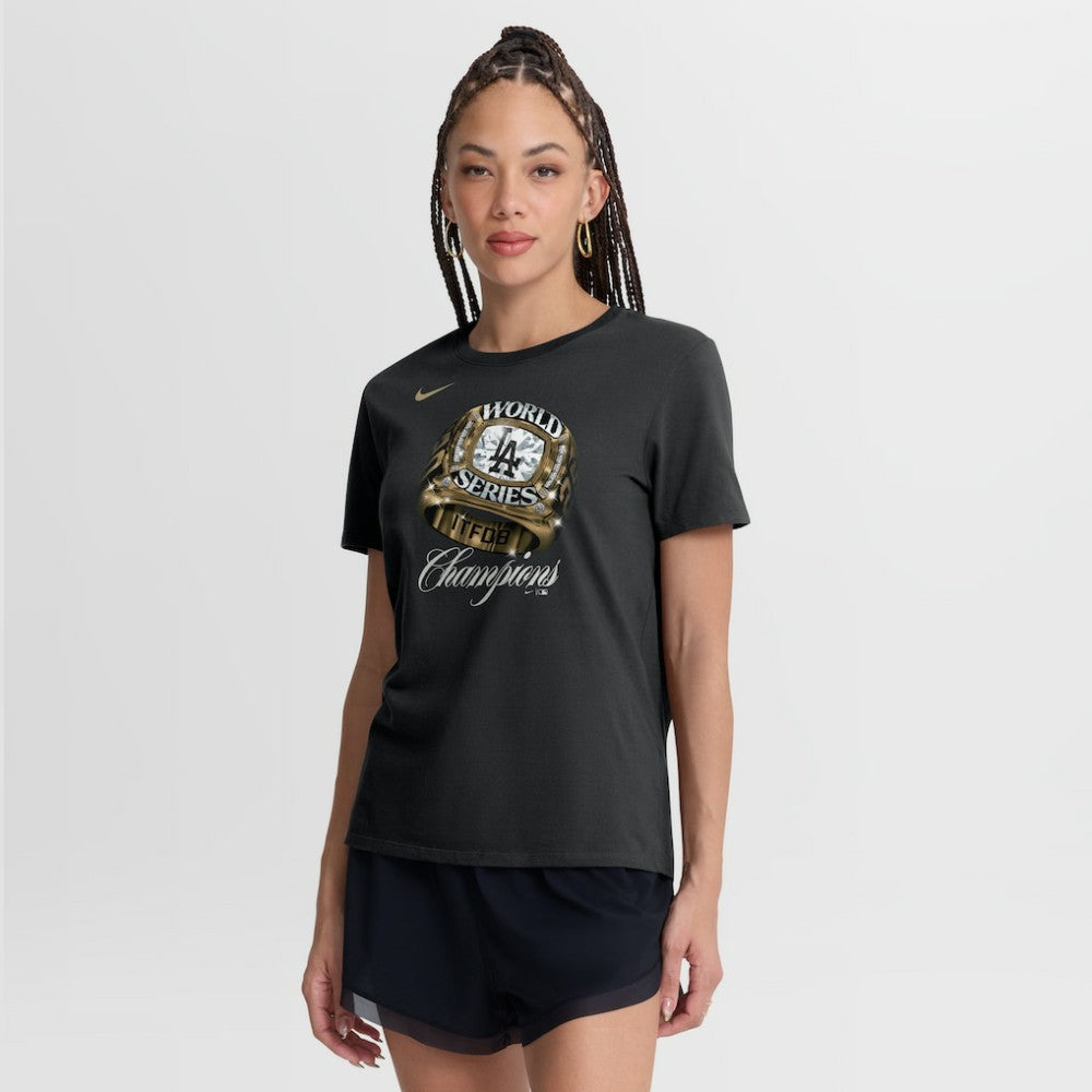 Los Angeles Dodgers Nike Women's 2026 Gold Collection Graphic T-Shirt - Black T-shirts