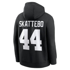 Cam Skattebo New York Giants Player Name & Number Fleece Hoodie - Black Hoodies