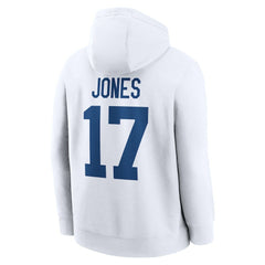 Daniel Jones Indianapolis Colts Player Name & Number Fleece Hoodie - White Hoodies