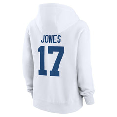 Daniel Jones Indianapolis Colts Women's Player Name & Number Fleece Hoodie - White Hoodies