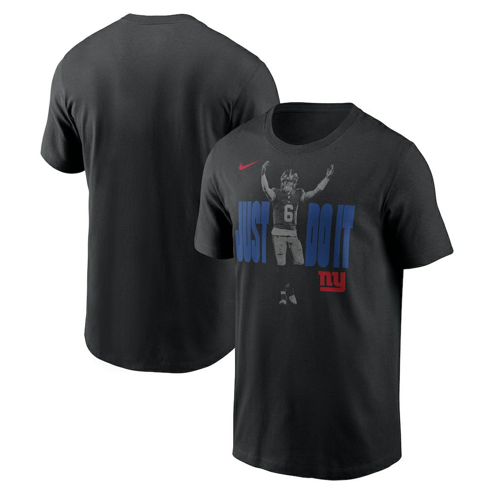 Jaxson Dart New York Giants Just Do It T-Shirt - Black T-shirts