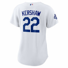 Clayton Kershaw Los Angeles Dodgers Nike Women's Home 2025 World Series Champions Replica Jersey - White Jerseys