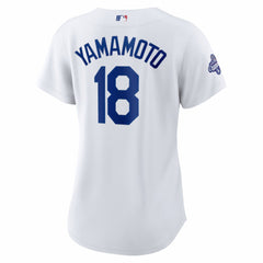 Yoshinobu Yamamoto Los Angeles Dodgers Nike Women's 2025 World Series Champions Home Replica Jersey - White Jerseys