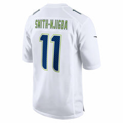Jaxon Smith-Njigba Seattle Seahawks Super Bowl LX Patch Tundra Fashion Game Jersey - White Jerseys