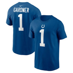 Ahmad Sauce Gardner Indianapolis Colts Player Name & Number T-Shirt - Royal T-shirts