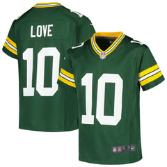 Jordan Love Green Bay Packers Youth Game Jersey - Green Jerseys