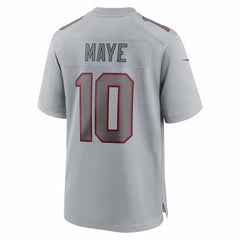 Drake Maye New England Patriots Atmosphere Fashion Game Jersey - Gray Jerseys