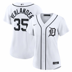 Justin Verlander Detroit Tigers Nike Women's Home Replica Jersey - White Jerseys