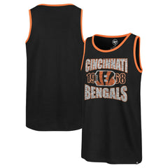 Cincinnati Bengals '47 Upload Franklin Tank Top - Black Tops